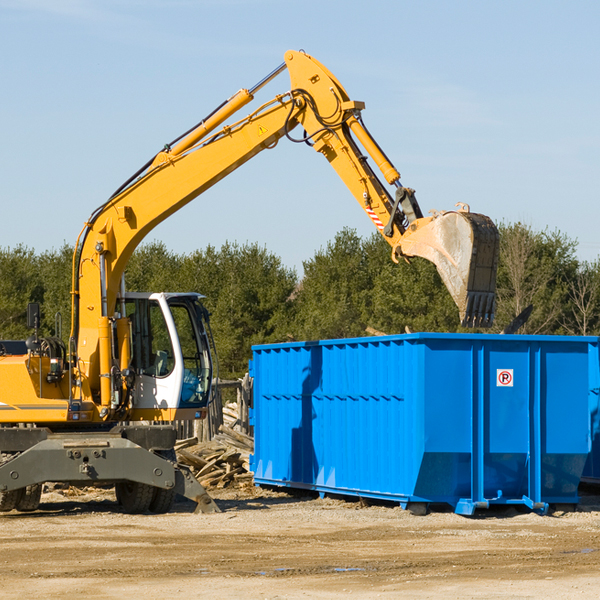 are there any restrictions on where a residential dumpster can be placed in Maytown